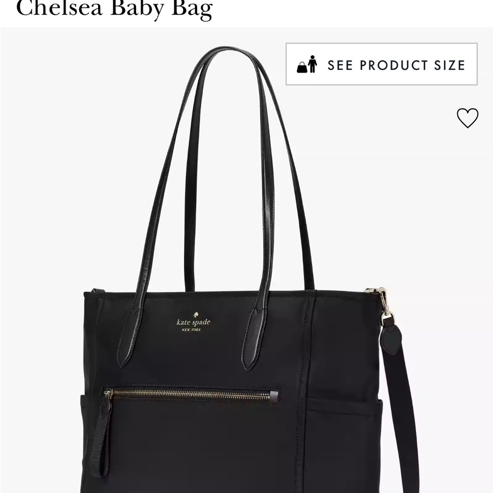 Kate Spade Black Baby Bag (USED AS A WORK BAG, LAPTOP FITS) Sophisticated Tote